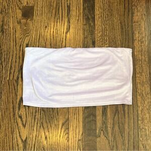 Aerie Purple Velvet Tube Top Glam Y2K Feminine Party Club Pastel Women's XXL